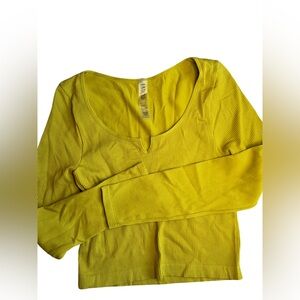 ANWND Ribbed Long Sleeve Crop Top